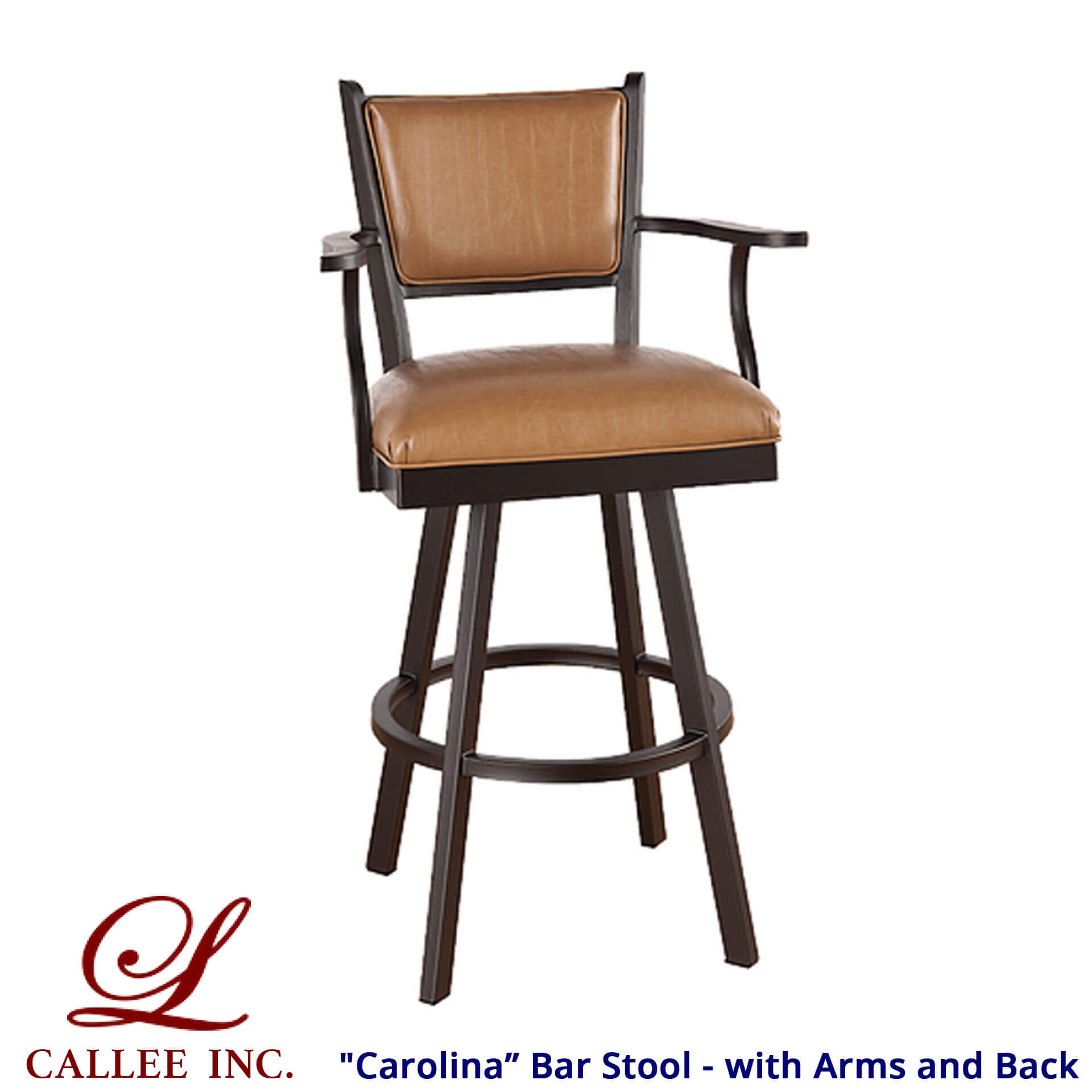 Callee "Carolina" Bar Stool with Back and Arms • Billiards Direct