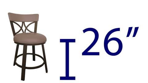 Counter Height Bar Stools - 26 Inches- for Sale