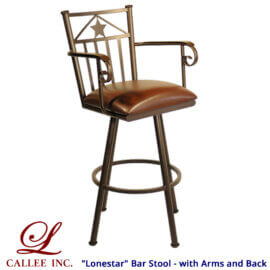 Callee - "Lonestar" - Bar Stool with Back and Arms