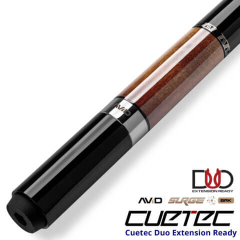 Cuetec Cues AVID Surge Break Pool Cue - Brown - Duo Extension Ready