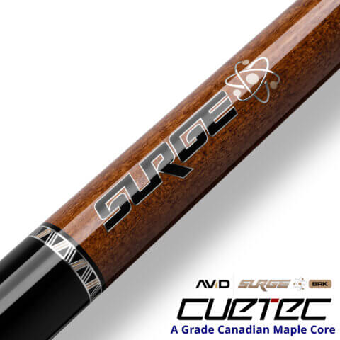 Cuetec Cues AVID Surge Break Pool Cue - Brown - Maple Core