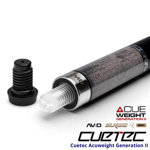 Cuetec Cues AVID Surge Break Pool Cue - Grey - Acuweight