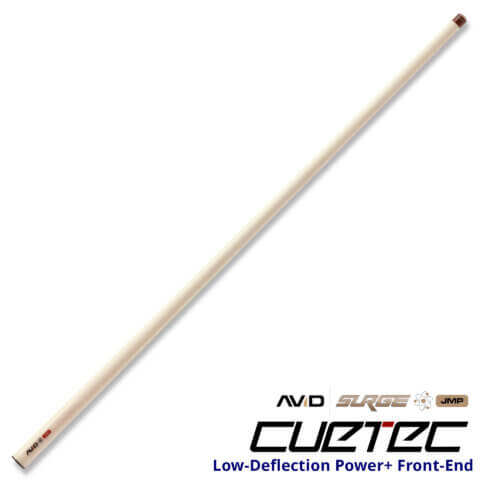 Cuetec Cues AVID Surge Jump Pool Cue - Black Gold - Low-Deflection Power+ Front End