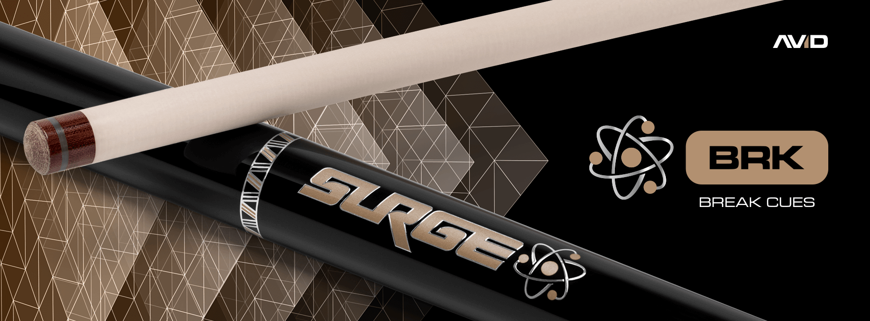 Cuetec-AVID-Surge-Break-Cues-Logo-Graphic Cuetec AVID Surge Break Pool Cues