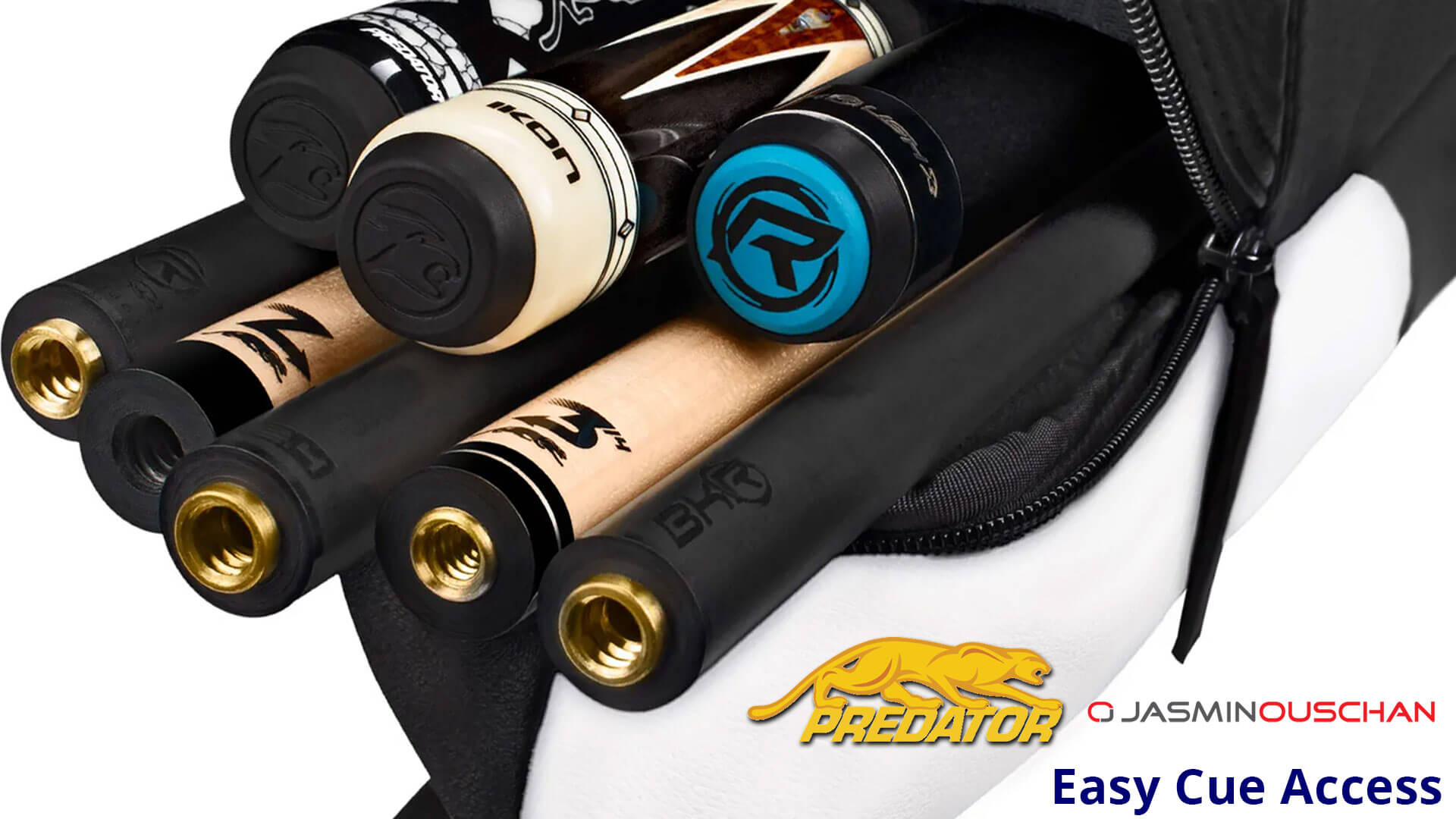Predator "Jasmin Ouschan" 3x5 Hard Cue Case - End Zipper