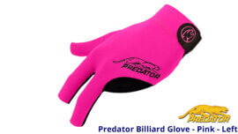 Predator Pool Glove Pink Left
