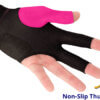 Predator Pool Glove Pink Left Non Slip Thumb Heel Pad