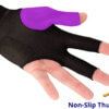 Predator Billiard Glove Purple Left Non-Slip Heel Pad
