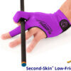 Predator Billiard Glove Purple Left Second Skin Low Friction Surface