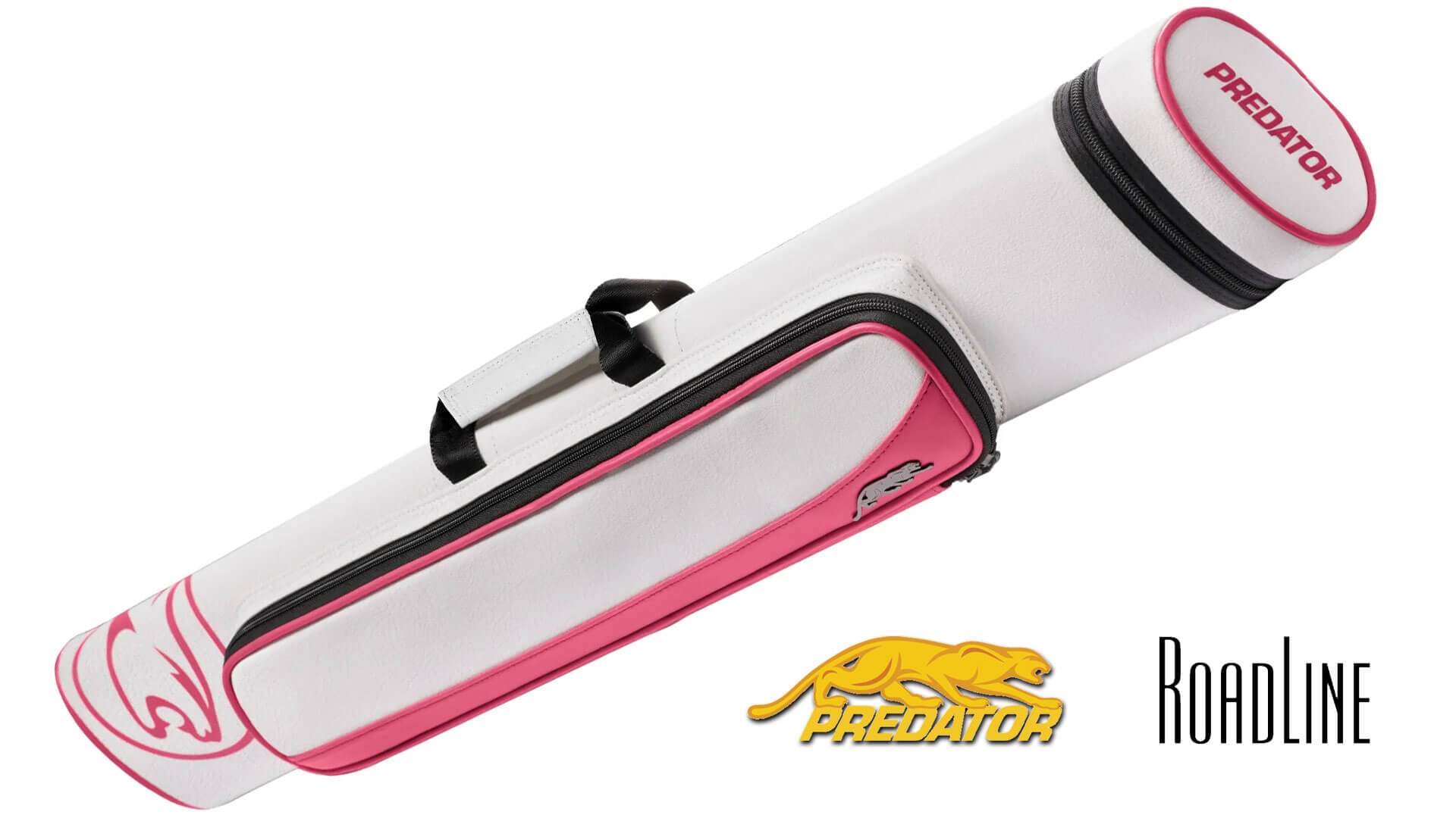 Predator-Roadline-White-&-Pink-Hard-2×4 Predator "Roadline" White & Pink 2x4 Hard Cue Case