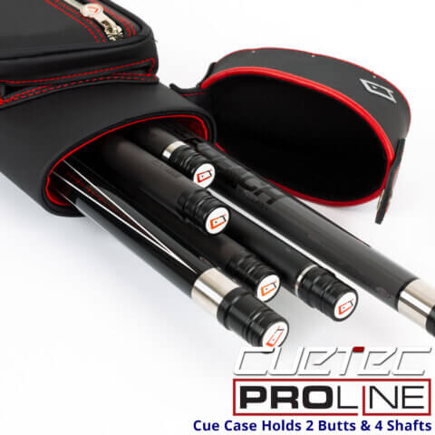 Cuetec Cue Case - Pro-Line - 2x4 - Hard Case - Case Open - For Sale