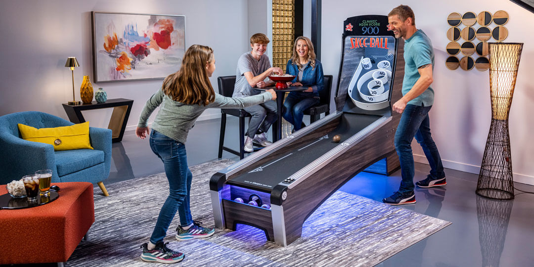 Skee-Ball Arcade Machine "Premium" with Charcoal Color Alley - Family Game Night Skee-Ball Arcade Machine "Premium" with Charcoal Color Alley for Sale