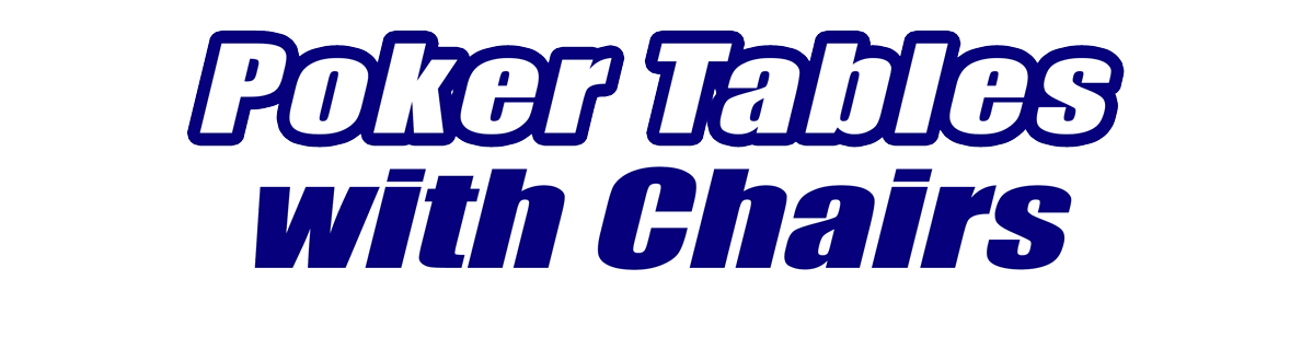 Poker table with chairs online for sale