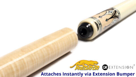 Predator QR2 Extension - 8 Inch - Curly Maple - Attaches Instantly for sale