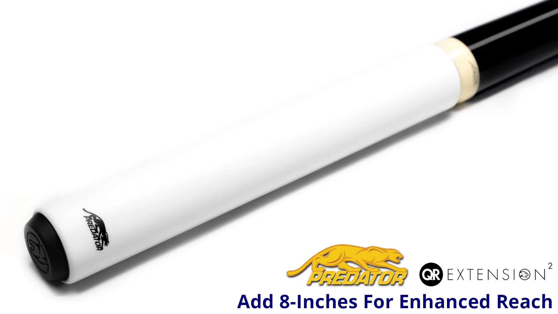 Predator QR2 Extension – 8 Inch – White Matte Predator QR2 Extension - 8 Inch - White Matte - Enhanced Reach