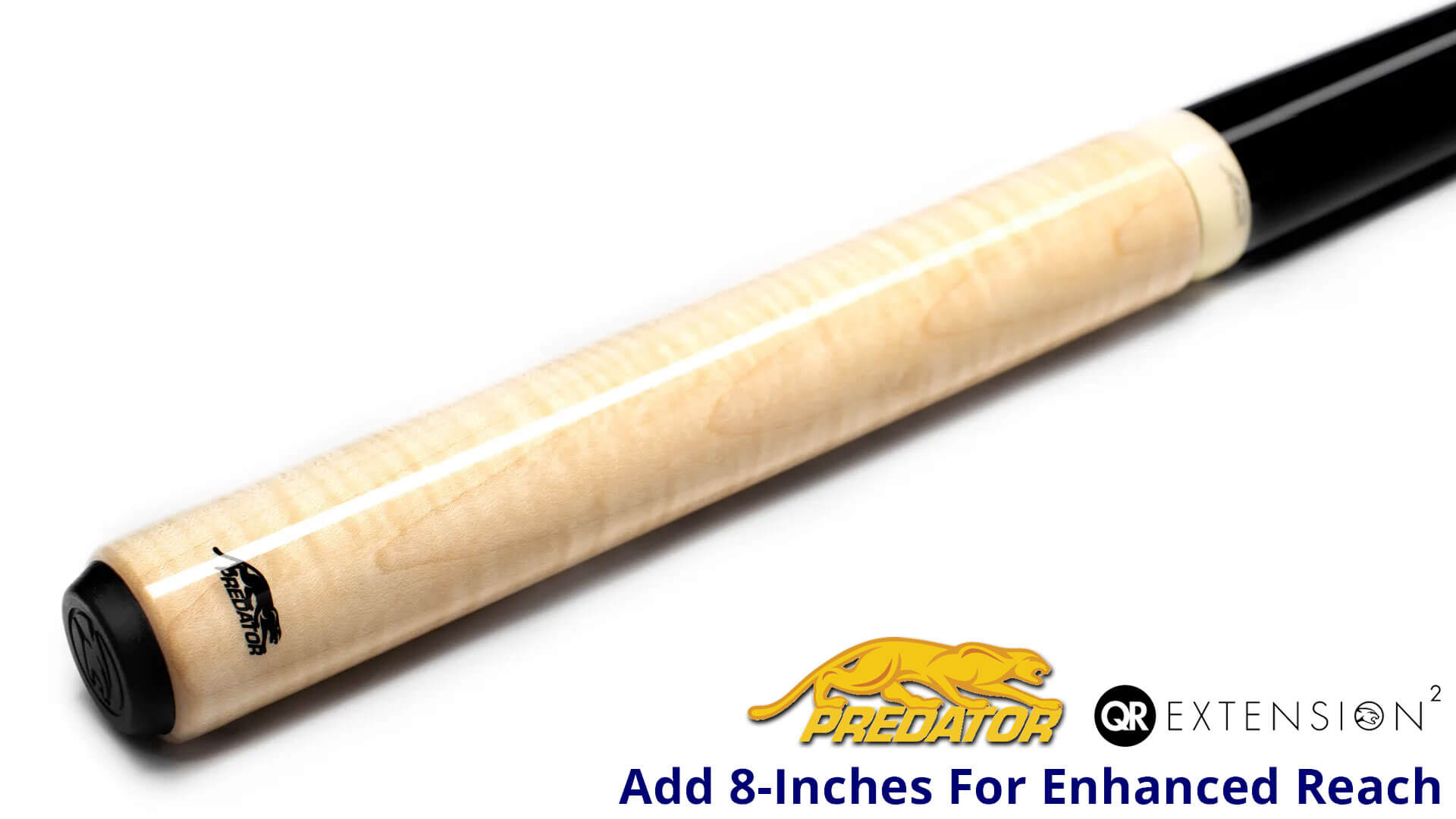 Predator QR2 Extension – 8 Inch – Curly Maple – Extra 8 Inches Predator QR2 Extension - 8 Inch - Curly Maple - Extra 8 Inches