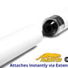 Predator QR2 Extension - 8 Inch - White Matte - Attaches Instantly for sale