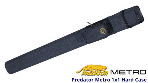 Predator Pool Cue Case - Metro - 1x1 - Hard - Blue - Full Case for Sale