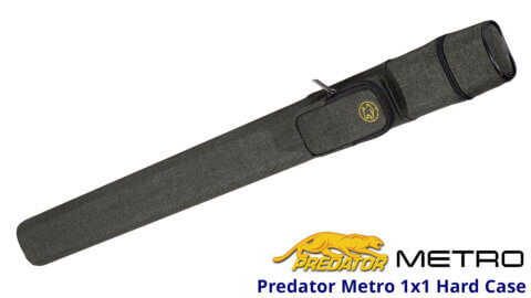 Predator Pool Cue Case - Metro - 1x1 - Hard - Grey - Full Cue for Sale