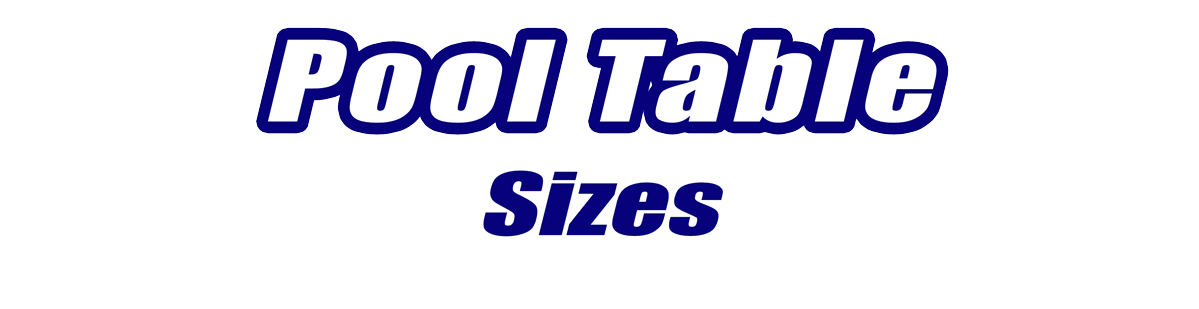 Pool Table Sizes Dimensions Pool Table Sizes Dimensions for Sale