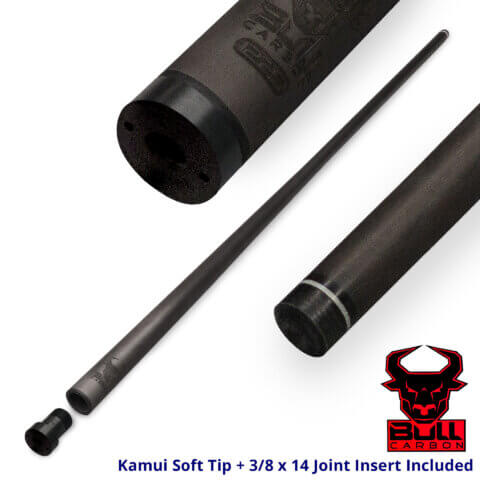 Bull Carbon Fiber Shaft - Kamui Tip + 3/8 x 14 Joint Insert for Sale