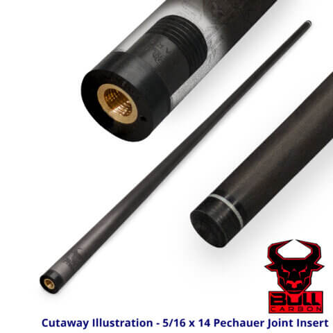 Bull Carbon Fiber Shaft - Kamui Tip + Pechauer Joint Insert for Sale