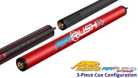 Air-Rush-Jump--Break---Red---Sport-Wrap--3-Piece-Cue for sale