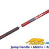 Air-Rush-Jump--Break---Red---Sport-Wrap--Full-Cue-Jump-Handle for sale