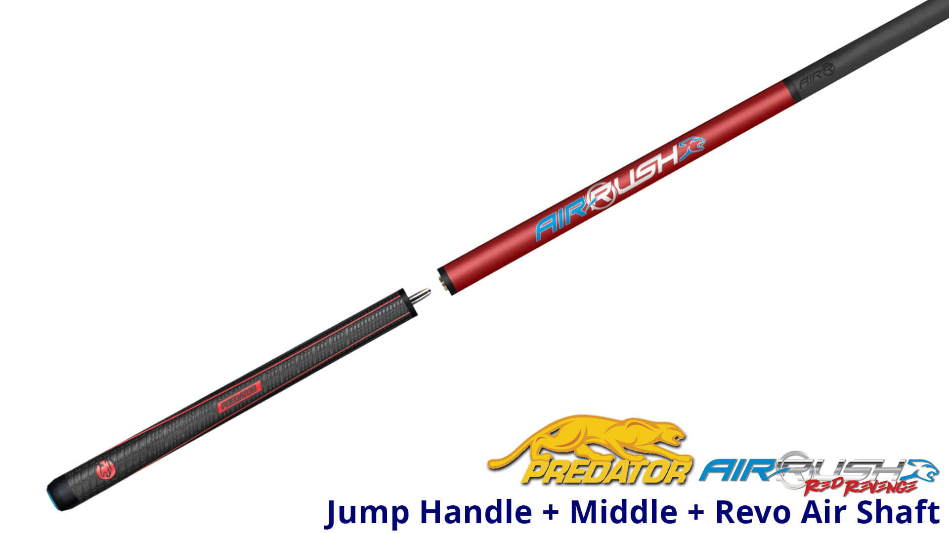 Predator プレデターAir rush Red Predator Air Rush Red Jump Cue | Best Carbon Fiber