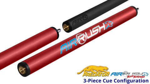 Air-Rush-Jump--Break---Red---Wrapless---3-Piece-Cue-for-sale