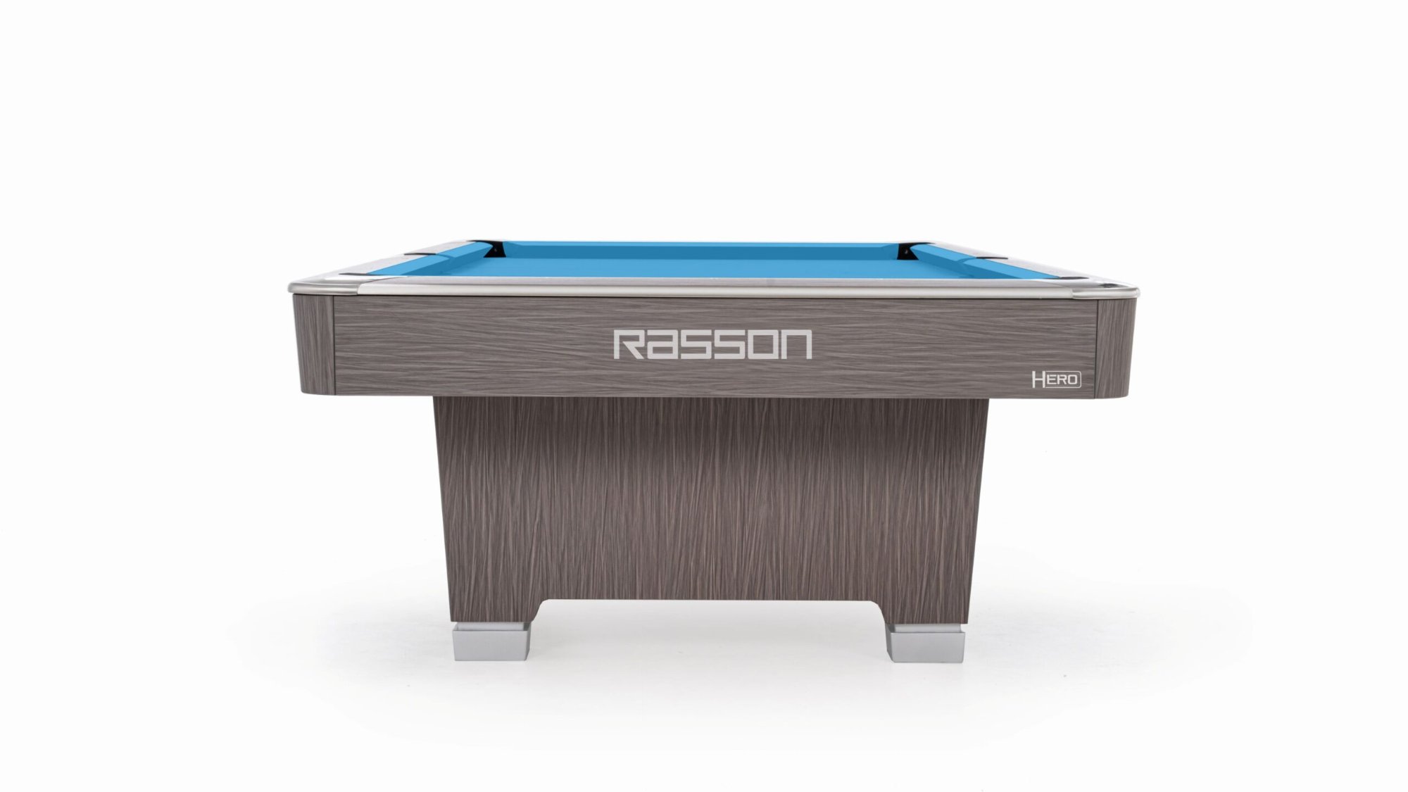 Rasson Hero pool table in Sarum Strand, end view