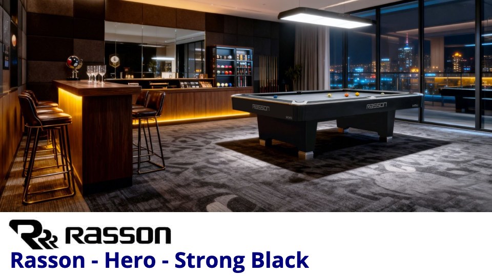 Rasson Hero pool table in Strong Black for sale Rasson Hero pool table in Strong Black for sale