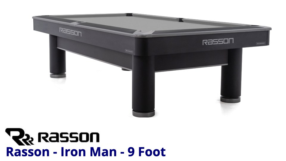 Rasson Iron Man 9 foot pool table for sale
