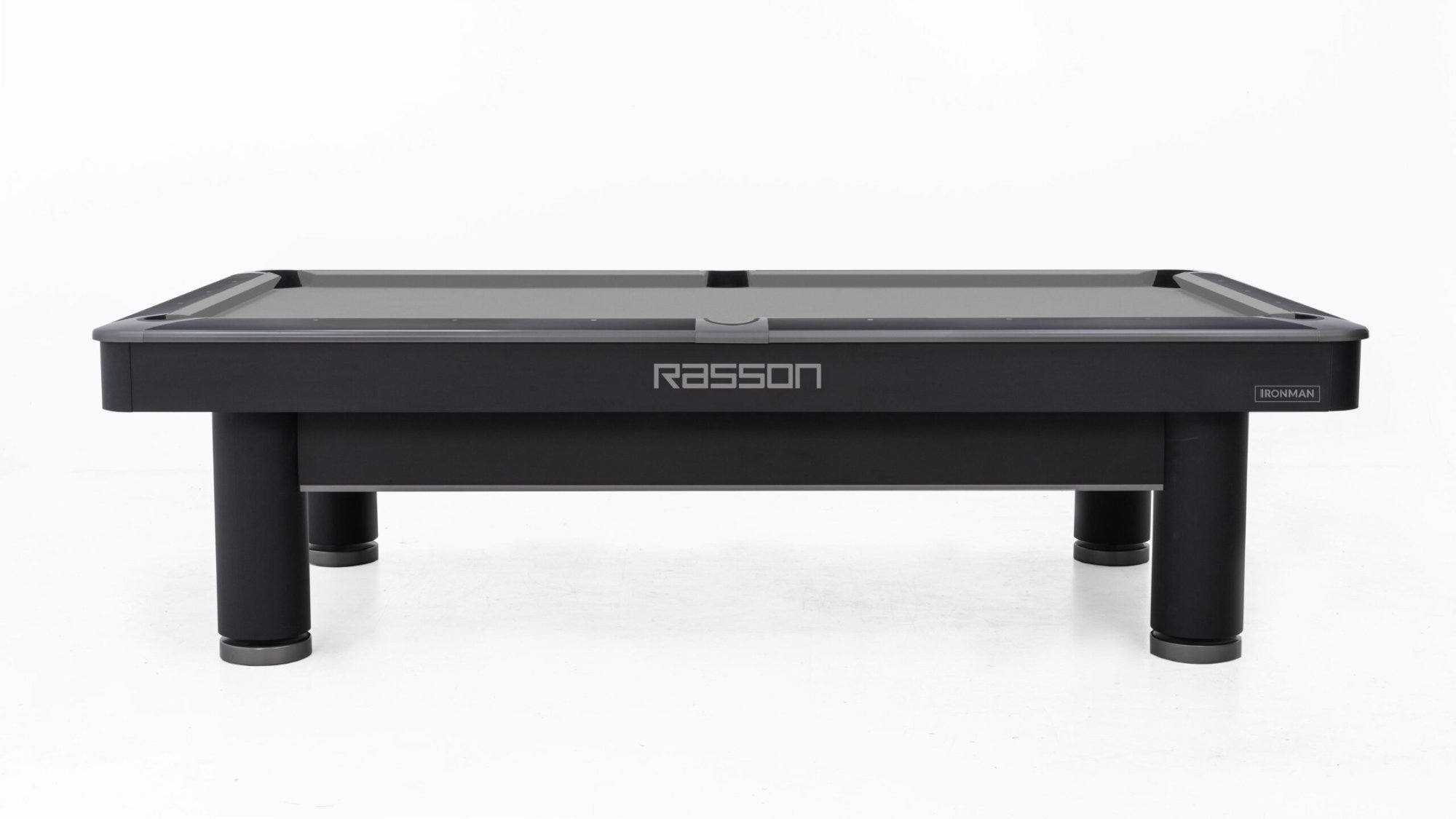 Rasson Iron Man pool table, side view