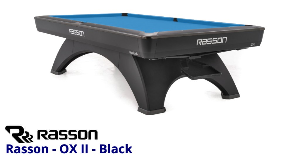 Rasson OX II pool table in Black Fluorocarbon Rasson OX II pool table in Black Fluorocarbon for sale