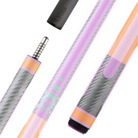 Poison Candy Sugar pool cue Peach/Lavender Purple, shaft and butt sections