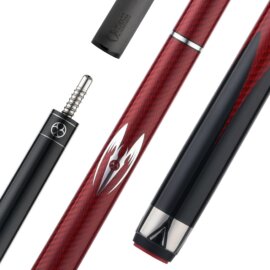 Poison Maelith pool cue Black/Red - No Wrap, shaft and butt sections