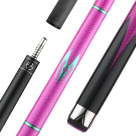 Poison Maelith pool cue Pink/Black - No Wrap, shaft and butt sections