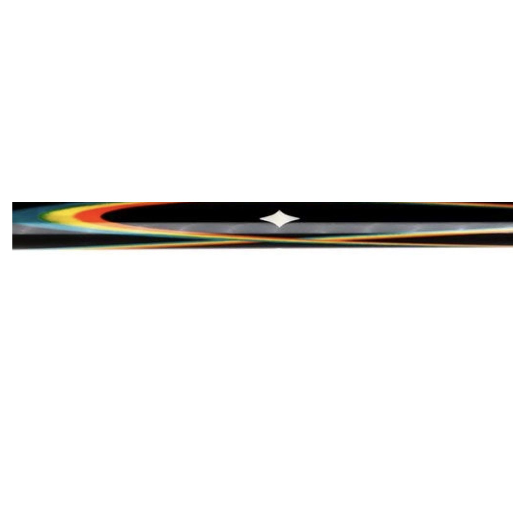Predator Double Butterfly forearm with teal, yellow and orange butterfly spliced points and Ivorine diamond