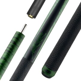 Predator SP2 Green Stained Curly Maple 2 pool cue butt and joint with green maple forearm
